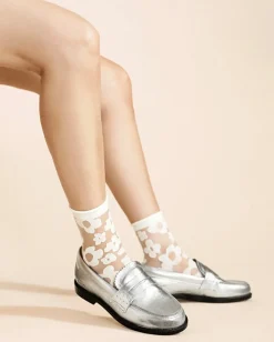 Pop Sheer Short Crew in Snow