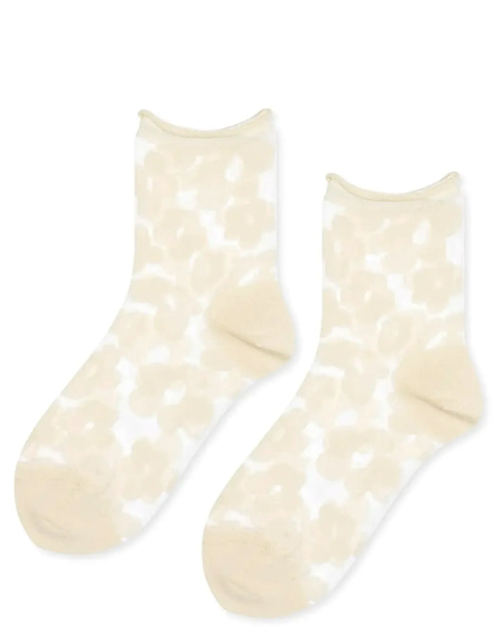 Pop Sheer Short Crew in Snow