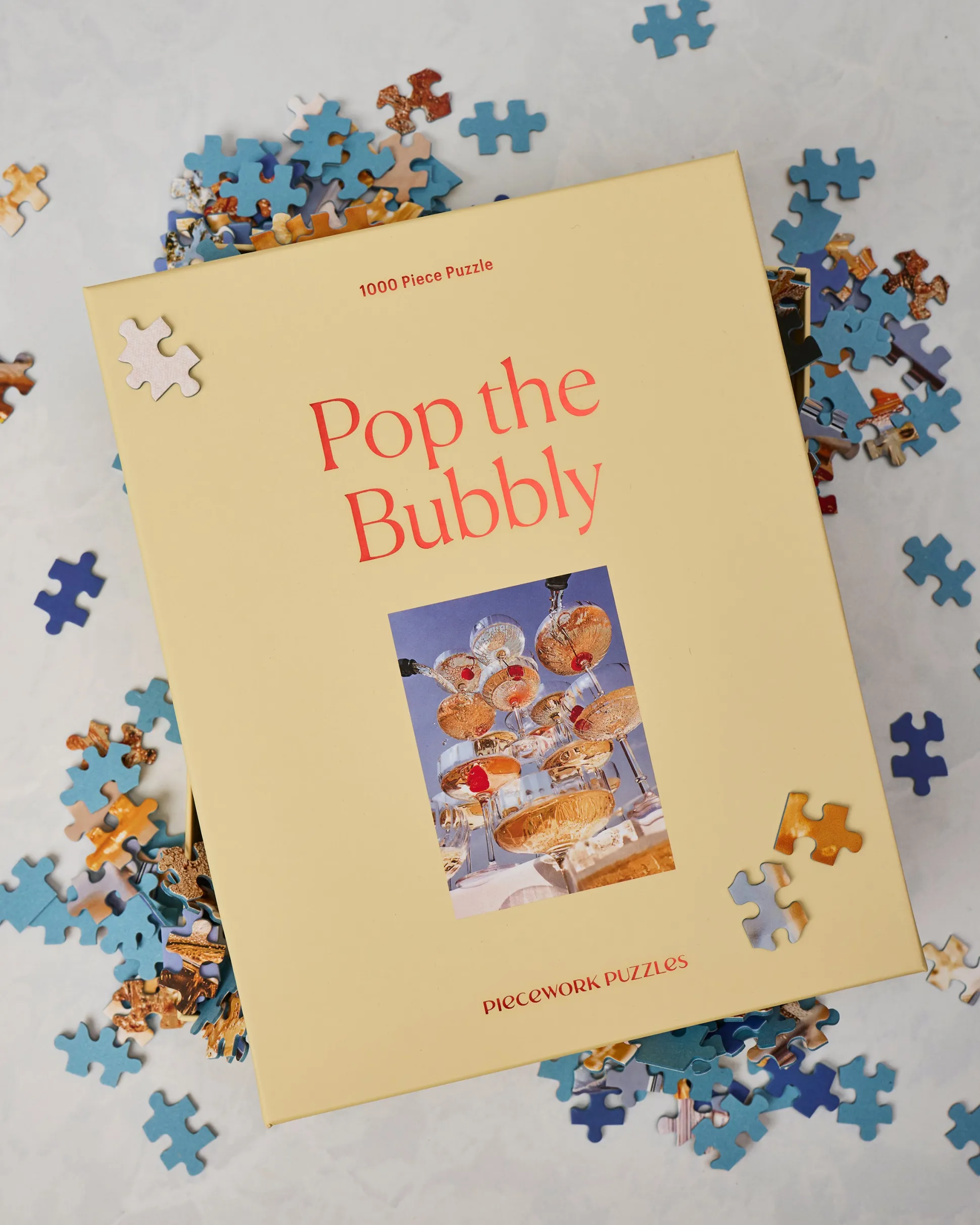 Pop the Bubbly- 1000 Piece Puzzle in Ivory Combo