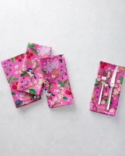 Print Napkins Set of 4 in Bird & Blossom