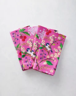 Print Napkins Set of 4 in Bird & Blossom