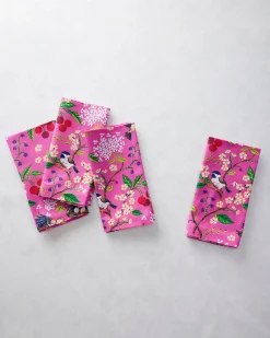 Print Napkins Set of 4 in Bird & Blossom