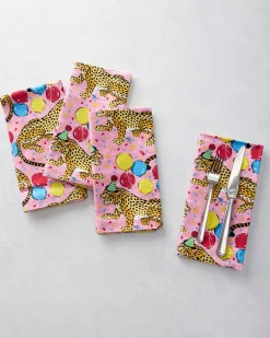 Print Napkins Set Of 4 in Birthday Bagheera