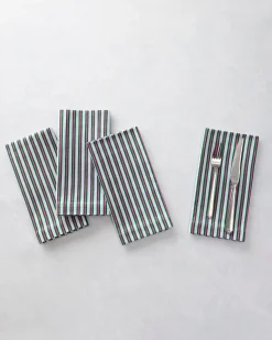 Print Napkins Set of 4 in Posh Stripe