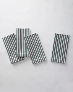 Print Napkins Set of 4 in Posh Stripe