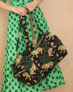 Quilted Duffle Bag in Bagheera