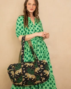 Quilted Duffle Bag in Bagheera