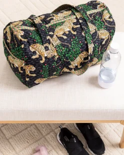Quilted Duffle Bag in Bagheera