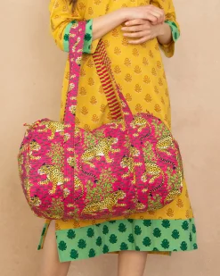 Quilted Duffle Bag in Bagheera