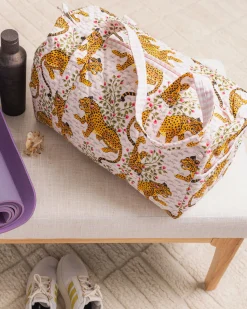 Quilted Duffle Bag in Bagheera
