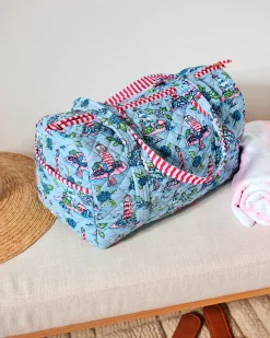 Quilted Duffle Bag in Lighthouse Keeper