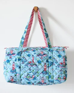 Quilted Duffle Bag in Lighthouse Keeper