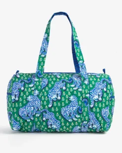 Quilted Duffle Bag in Tiger Queen