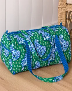 Quilted Duffle Bag in Tiger Queen