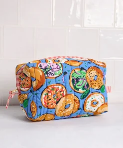 Quilted Pouch in Bagels & Schmear