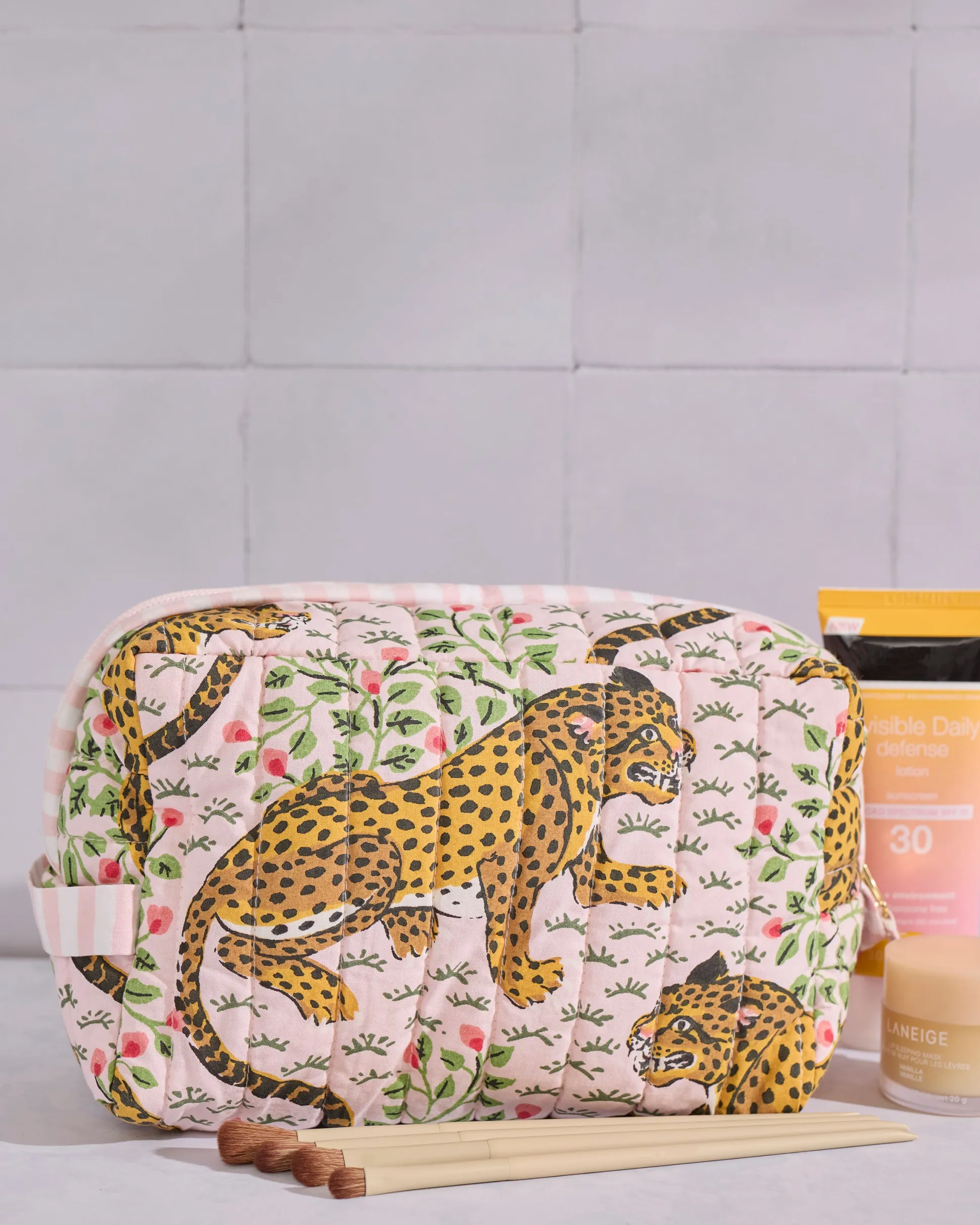 Quilted Pouch in Bagheera