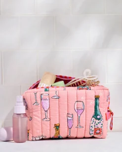 Quilted Pouch in Champagne Tower