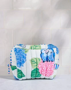 Quilted Pouch in Hydrangea Honeymoon
