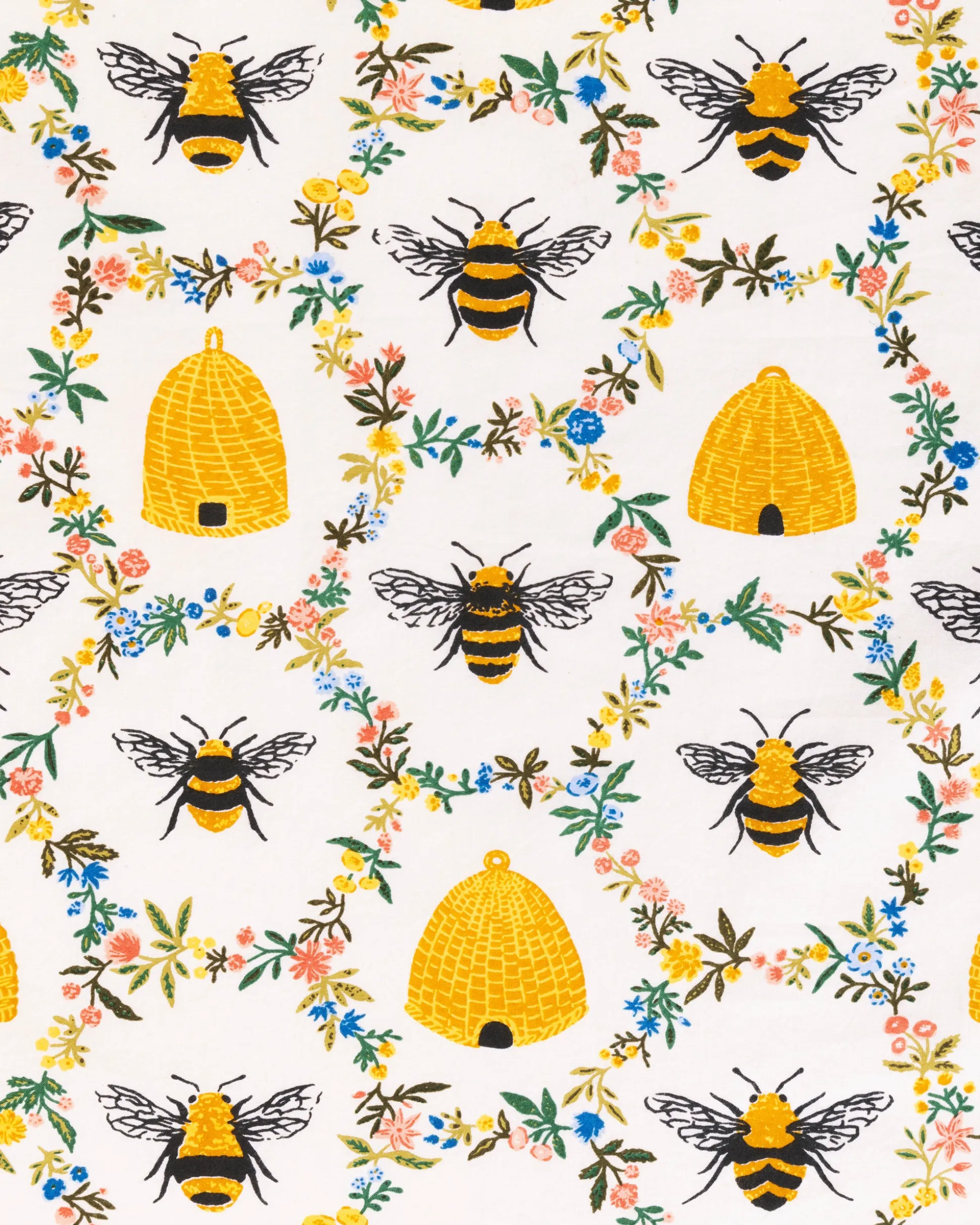 Quilted Pouch in Sweet Bee