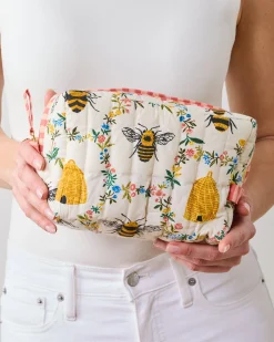 Quilted Pouch in Sweet Bee
