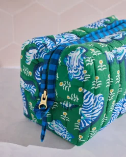 Quilted Pouch in Tiger Queen