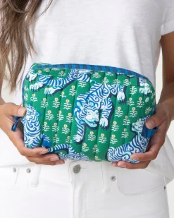 Quilted Pouch in Tiger Queen