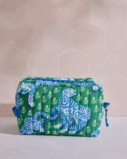 Quilted Pouch in Tiger Queen