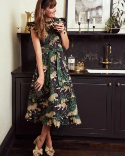 Ready to Ruffle Dress in Bagheera