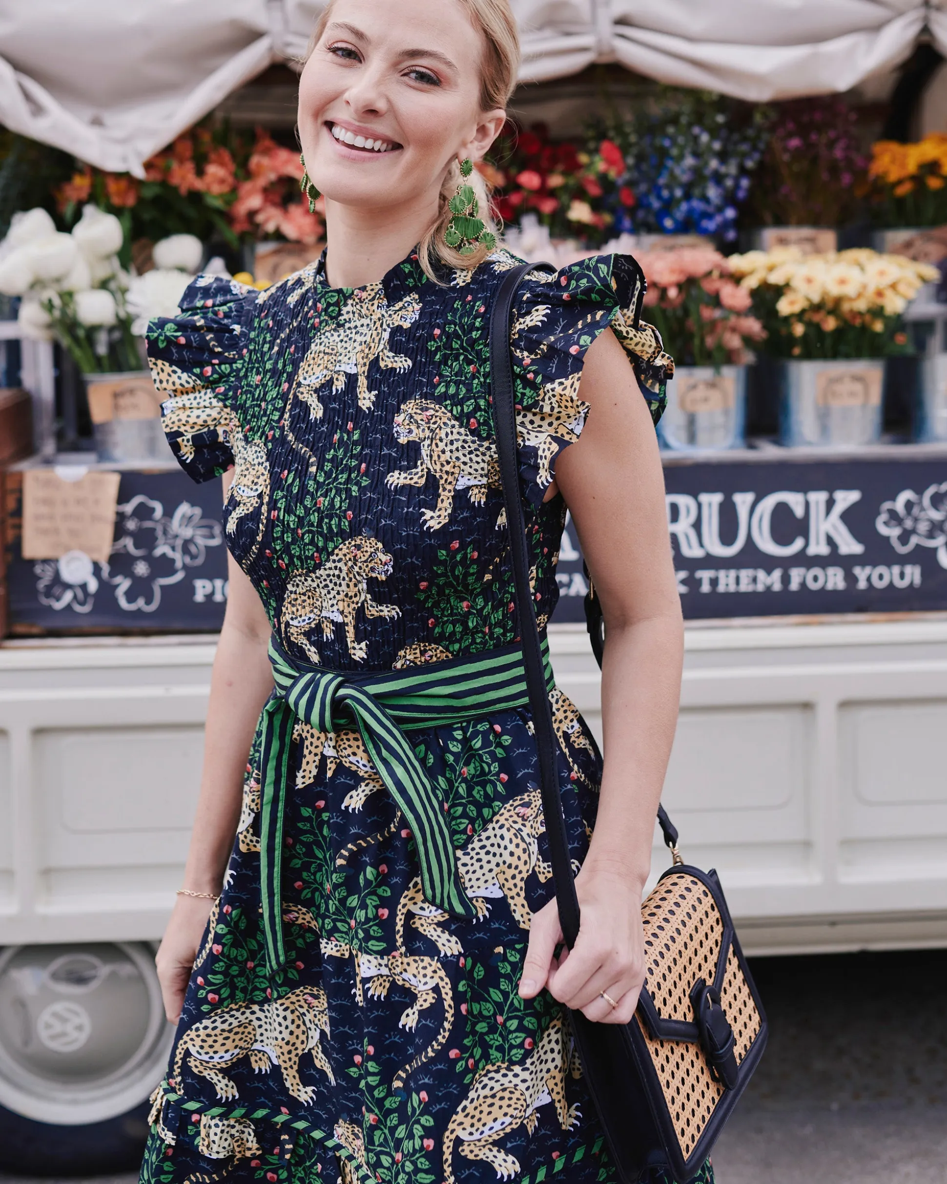 Ready to Ruffle Dress in Bagheera