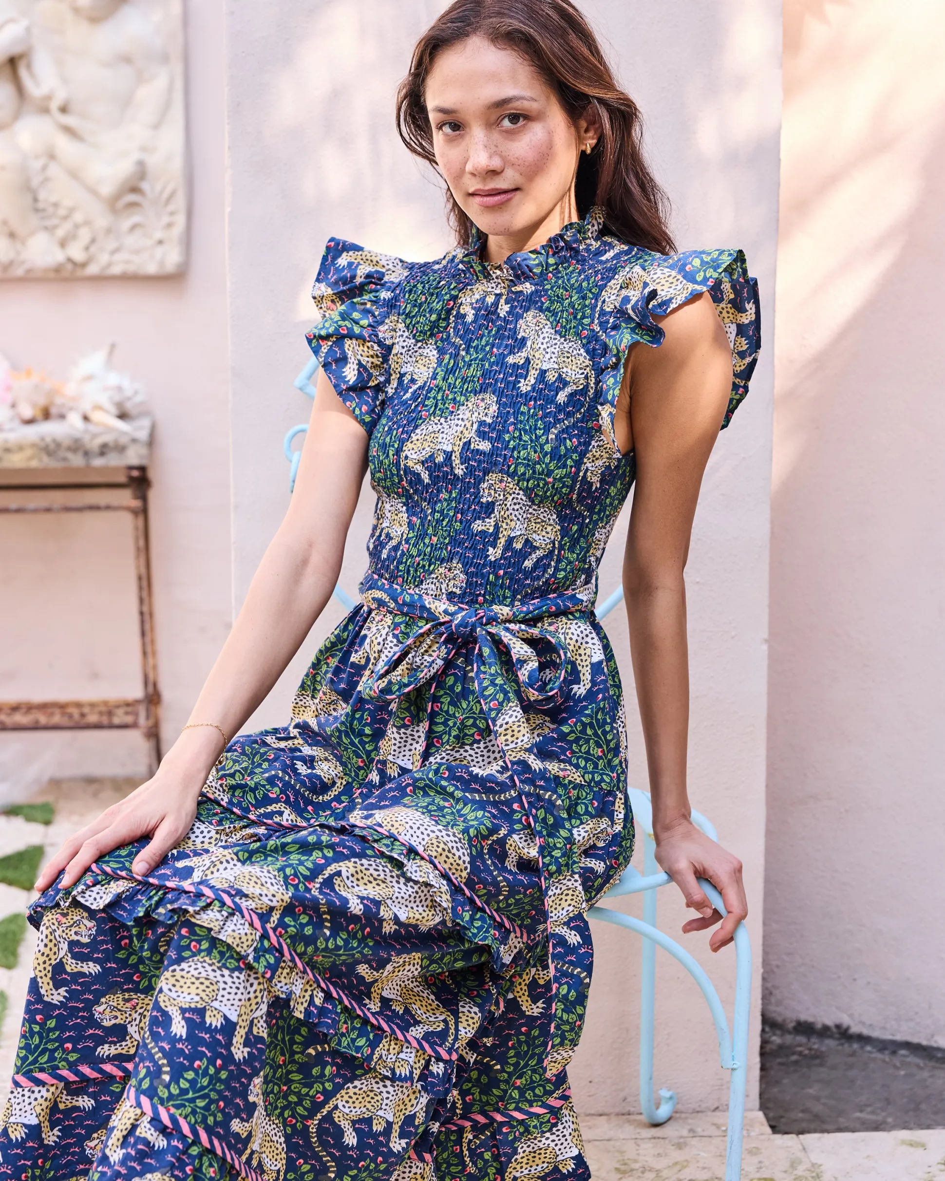 Ready To Ruffle Dress in Bagheera
