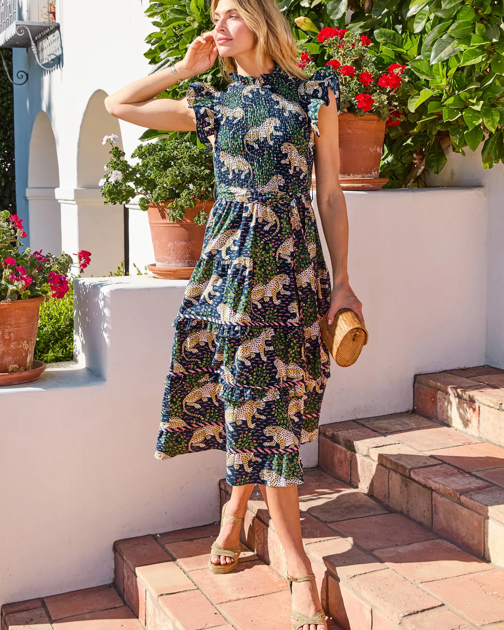Ready To Ruffle Dress in Bagheera