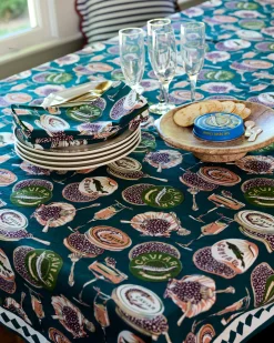 Rectangle Tablecloth in Champagne & Caviar