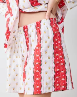Reese Boxer Set in Sweetheart Stripes