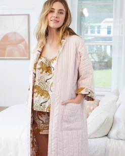 Reversible Quilted Robe in Bagheera