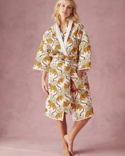 Reversible Quilted Robe in Bagheera