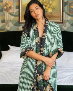 Reversible Quilted Robe in Bagheera