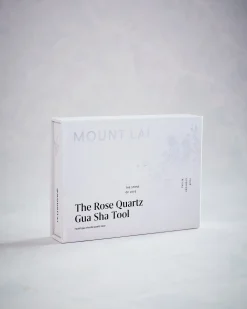 Rose Quartz Gua Sha Facial Lifting Tool in Rose