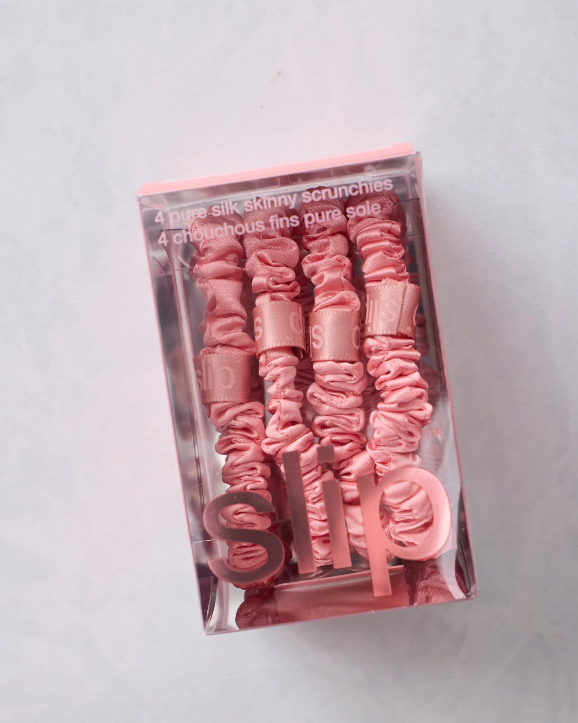 Rose Skinny Scrunchies in Rose