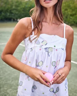 Rosie Set in Embroidered Tennis Club