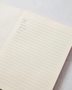 Rues De Paris Medium Coptic- Bound Journal in Pink Combo