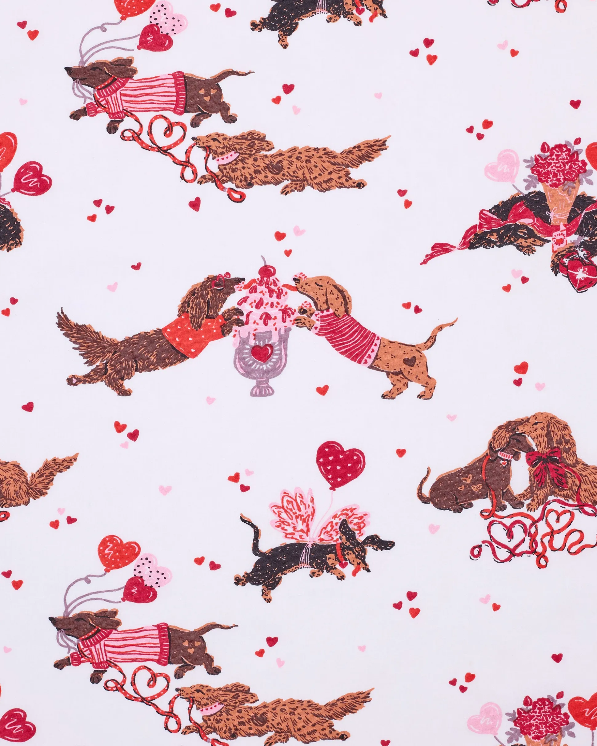 Ruffle Cropped Pants in Dachshund Date