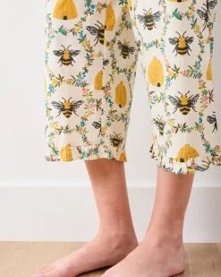 Ruffle Cropped Pants in Sweet Bee