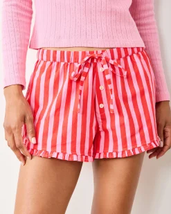 Ruffle Shorts Bundle in Taffy Stripes & Freshly Baked