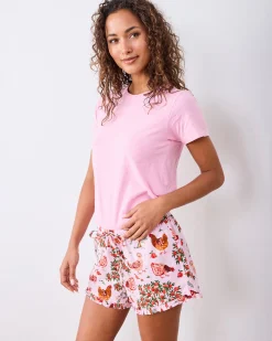 Ruffle Shorts in Hen House