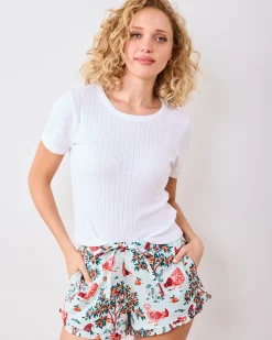 Ruffle Shorts in Hen House