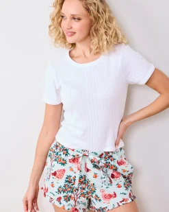Ruffle Shorts in Hen House