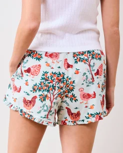 Ruffle Shorts in Hen House