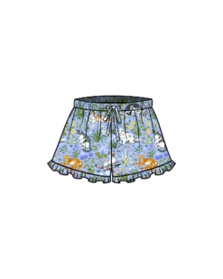 Ruffle Shorts in Must Love Cats
