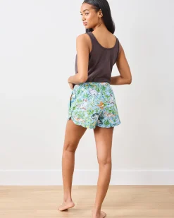Ruffle Shorts in Must Love Cats