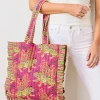 Ruffle Tote in Bagheera